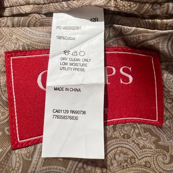 CHAPS Camel Corduroy Blazer | Ralph Lauren Western Chic | Boyfriend Fit | 42R - Picture 5 of 7